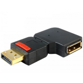 Adaptor Delock 65377, DisplayPort male -  DisplayPort female, Black