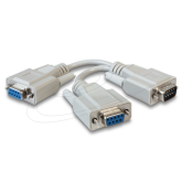 Adaptor Delock 65403, 1 x D-Sub 9 - 2 x D-Sub 9, 0.17 m, White