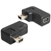 Adaptor Delock 65448, USB-B mini 5 pin male - USB-B mini 5 pin female, Black