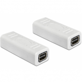 Adaptor Delock 65450, mini DisplayPort female - mini DisplayPort female, White