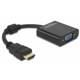 Adaptor Delock 65512, HDMI male - VGA female, Black