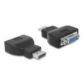 Adaptor Delock 65567, DisplayPort male - VGA female, Black