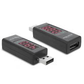 Adaptor Delock 65569, USB 2.0 male - USB 2.0 female, Black