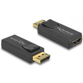 Adaptor Delock 65571, DisplayPort male - HDMI female, Black