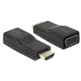 Adaptor Delock 65655, HDMI male - VGA female, Black