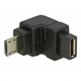 Adaptor Delock 65668, Micro USB-B male - Micro USB-B female, Black