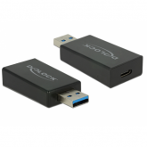 Adaptor Delock 65689, USB 3.1 male - USB-C female, Black