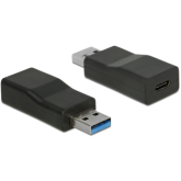 Adaptor Delock 65696, USB 3.1 male - USB-C male, Black