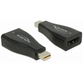 Adaptor Delock 65864, mini DisplayPort male - HDMI female, Black