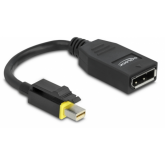 Adaptor Delock 65978, Mini DisplayPort male -  DisplayPort female, Black