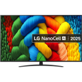 Televizor LED NanoCell LG Smart 65NANO81A6A, Seria NANO81, 65 inch, Ultra HD 4K, Black