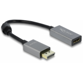 Adaptor Delock 66436, DisplayPort male - HDMI female, 0.22m, Gray