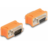 Adaptor Delock 66741, Serial male - Serial male, Orange
