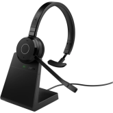 Casca cu microfon Jabra EVOLVE 65 TE Mono Microsoft Teams, Bluetooth<br>USB-A, Black + Stand incarcare