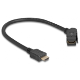 Cablu Delock 67157, HDMI male - HDMI female, 0.30m, Black