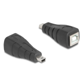 Adaptor Delock 67200, Mini USB-B male - USB-A female, Black