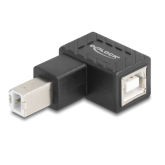 Adaptor Delock 67204, USB-B male - USB-B female, Black