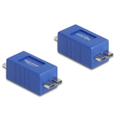 Adaptor Delock 67216, Micro USB-B male - Micro USB-B male, Blue