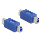 Adaptor Delock 67227, USB-B male - USB-B male, Blue