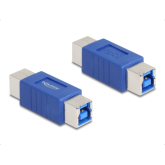 Adaptor Delock 67228, USB-B male - USB-B male, Blue