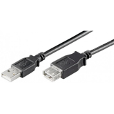 Cablu Techly 686221, USB 2.0 male - USB 2.0 female, 0.30m, Black