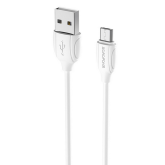 Cablu de date Borofone BX19, USB-A male - micro USB, 1 m, White
