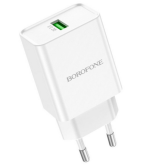 Incarcator retea Borofone BN5, 1 x USB-A, 18 W, White