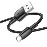 Cablu de date Borofone BX93, USB - USB-C, 1 m, Black