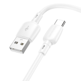 Cablu de date Borofone BX93, USB-C male - USB-C male, 1 m, White