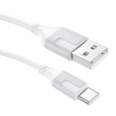 Cablu de date Borofone BX101, USB-A male - USB-C male, 1 m, White