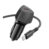 Incarcator auto Borofone BZ31B, 1 x USB-C, 30 W, Black
