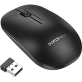 Mouse Optic Borofone BG14, USB Wireless/Bluetooth, Black