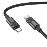 Cablu de alimentare Borofone BX106, USB-C male - USB-C male, 1 m, Black