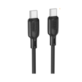 Cablu de date Borofone BX113, USB-C male - USB-C male, 3 m, Black