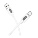 Cablu de date Borofone BX114, USB-A male - USB-C male, 1 m, White