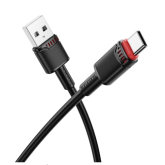 Cablu de date Borofone BX110, USB-A male - USB-C male, 1 m, White