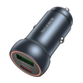 Incarcator auto Borofone BZ34B, 1 x USB-A, 1 x USB-C, 18 W, Black