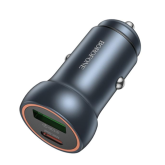 Incarctor auto Borofone BZ34B, 1 x USB-A, 1 x USB-C, 20 W, Metal Grey