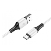 Cablu de date Borofone BX79, USB-A male - USB-C male, 1 m, White
