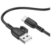 Cablu de date Borofone BX91, USB-A male - USB-C male, 1 m, Black