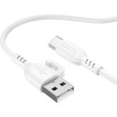 Cablu de date Borofone BX91, USB-A male - USB-C male, 1 m, White