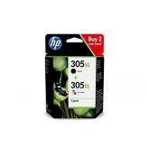 Pack Cartuse Cerneala HP 305 Tri-Color/Black 6ZA94AE