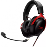 Casti cu microfon HP HyperX Cloud III, 3.5mm jack/USB-A/USB-C, Black-Red