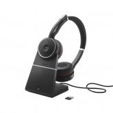 Casti cu microfon Jabra Evolve 75 SE Microsoft Stereo Stand, Bluetooth, Black