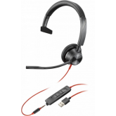Casti cu microfon Poly by HP 3315 Microsoft Teams, USB-A/3.5mm jack, Black
