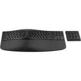Tastatura HP 960 Ergonomic, USB Wireless/Bluetooth, Black