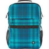Rucsac HP Campus XL Tartan Plaid pentru Laptop de 16.1inch, Blue-Black