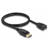 Cablu Delock 80001, DisplayPort male - DisplayPort female, 1m, Black