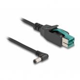 Cablu Delock 80011, PoweredUSB male - 5.5x2.1mm male, 1m, Black