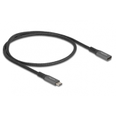 Cablu de date Delock 80021, USB-C male - USB-C female, 0.5m, Black
